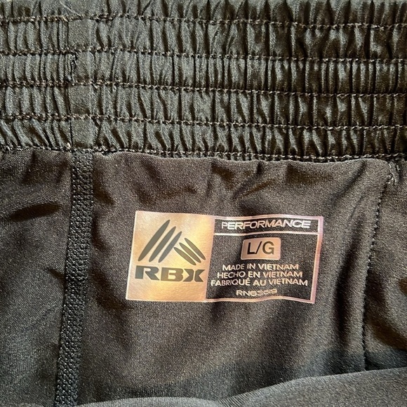 Black, grey, white RBX athletic shorts built in spandex Large X Dri sports gym - Picture 7 of 8